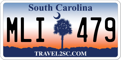SC license plate MLI479
