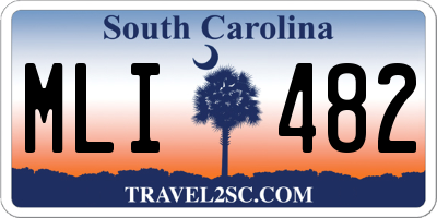 SC license plate MLI482