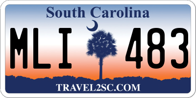 SC license plate MLI483