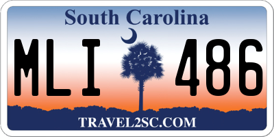 SC license plate MLI486