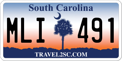 SC license plate MLI491