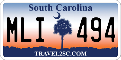SC license plate MLI494