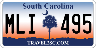 SC license plate MLI495