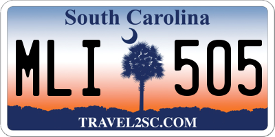 SC license plate MLI505