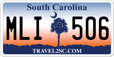 SC license plate MLI506