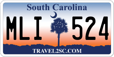 SC license plate MLI524
