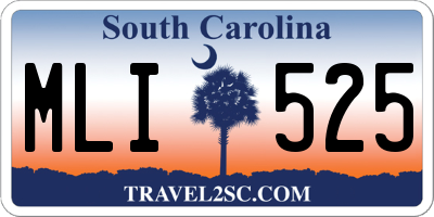 SC license plate MLI525