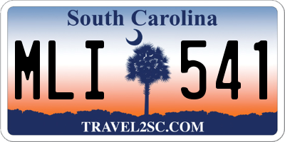 SC license plate MLI541