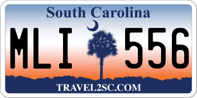 SC license plate MLI556
