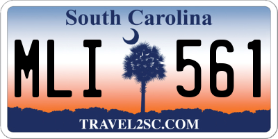 SC license plate MLI561