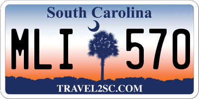 SC license plate MLI570