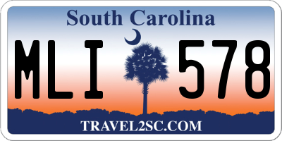 SC license plate MLI578
