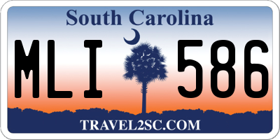 SC license plate MLI586