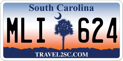 SC license plate MLI624