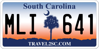 SC license plate MLI641