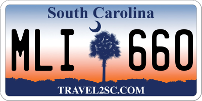 SC license plate MLI660
