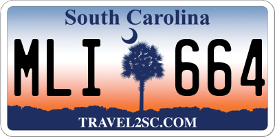 SC license plate MLI664