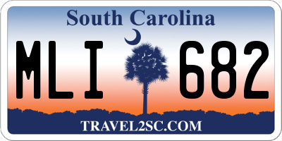 SC license plate MLI682