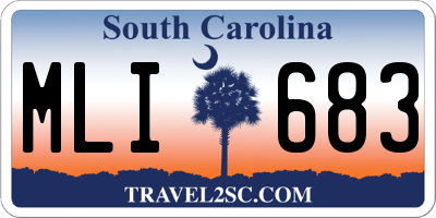 SC license plate MLI683