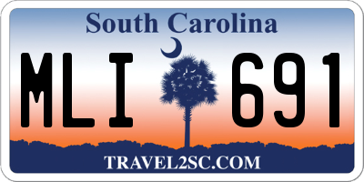 SC license plate MLI691