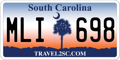SC license plate MLI698