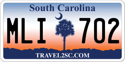 SC license plate MLI702