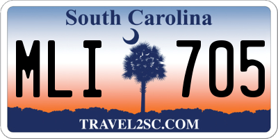 SC license plate MLI705