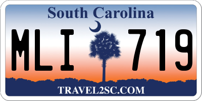 SC license plate MLI719