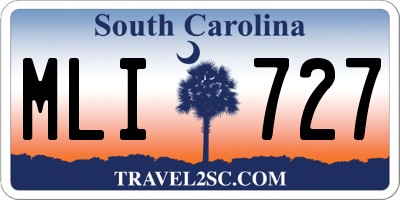 SC license plate MLI727
