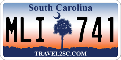 SC license plate MLI741
