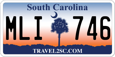 SC license plate MLI746