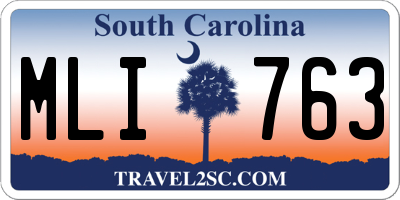 SC license plate MLI763