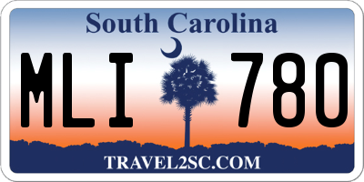 SC license plate MLI780