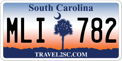 SC license plate MLI782