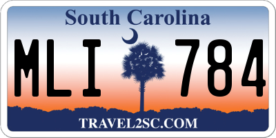 SC license plate MLI784