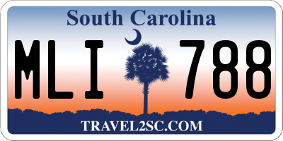 SC license plate MLI788