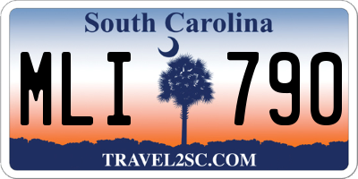 SC license plate MLI790