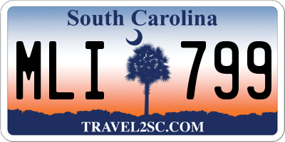 SC license plate MLI799