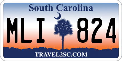 SC license plate MLI824