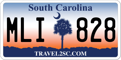SC license plate MLI828