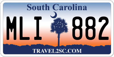 SC license plate MLI882