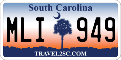 SC license plate MLI949