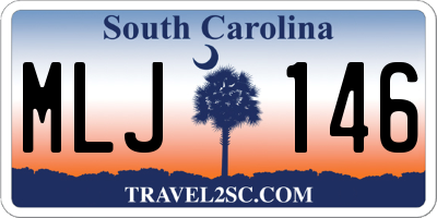 SC license plate MLJ146