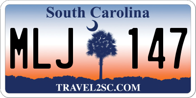 SC license plate MLJ147