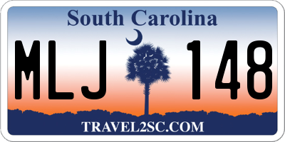 SC license plate MLJ148
