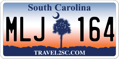 SC license plate MLJ164
