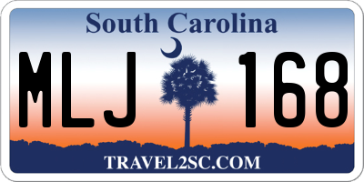 SC license plate MLJ168