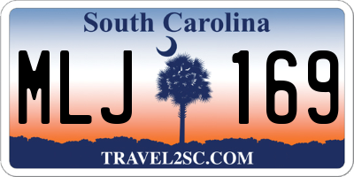 SC license plate MLJ169