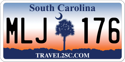 SC license plate MLJ176