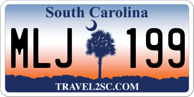 SC license plate MLJ199